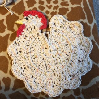 Chicken Crochet Potholder
