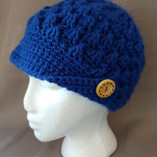 Crochet Cap, Blue