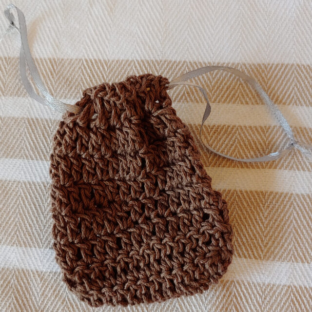 Drawstring Bag: Brown