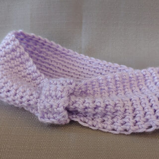 Crocheted Headband, Lavender