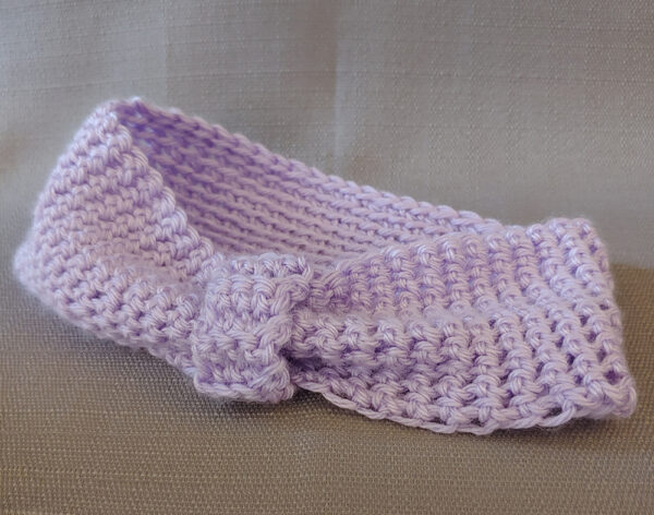 Crocheted Headband, Lavender