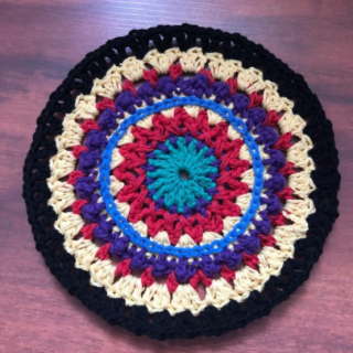 Mandala Crochet Hot Pad