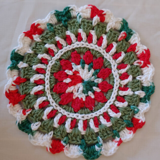 Christmas Mandala Hot Pad