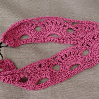 Crochet Lacy Waves Headband
