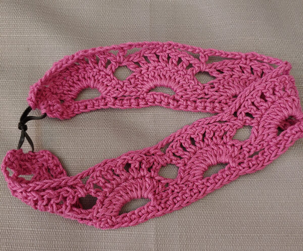 Crochet Lacy Waves Headband