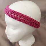 Crochet Cotton Simple Squares Headband - Image 3