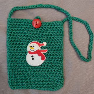 Crochet Green Holiday Handbag