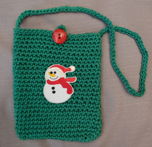 Crochet Green Holiday Handbag