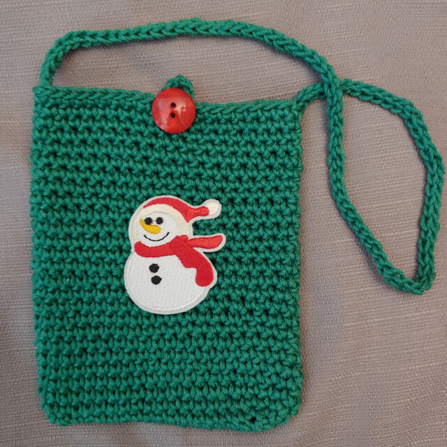 Crochet Green Holiday Handbag