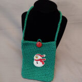 Crochet Green Holiday Handbag - Image 3