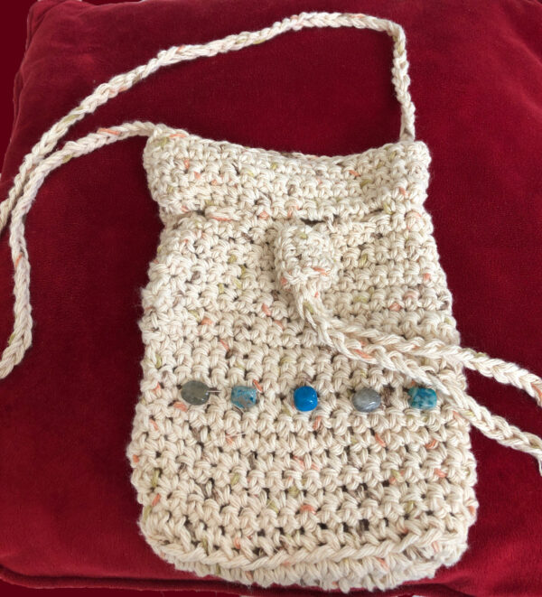 Natural Cotton Drawstring Purse