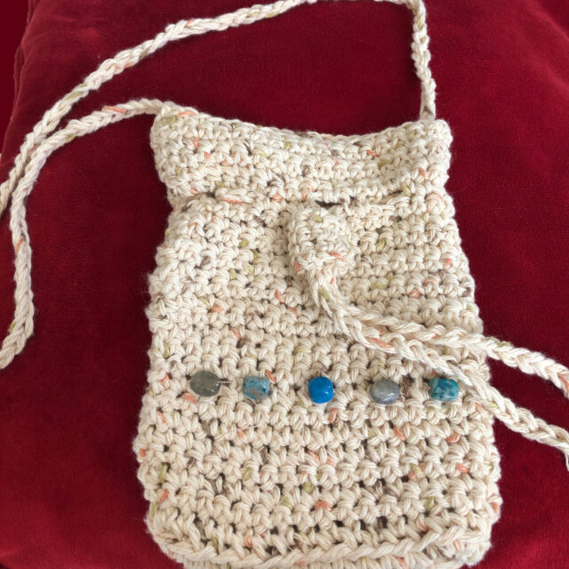 Natural Cotton Drawstring Purse