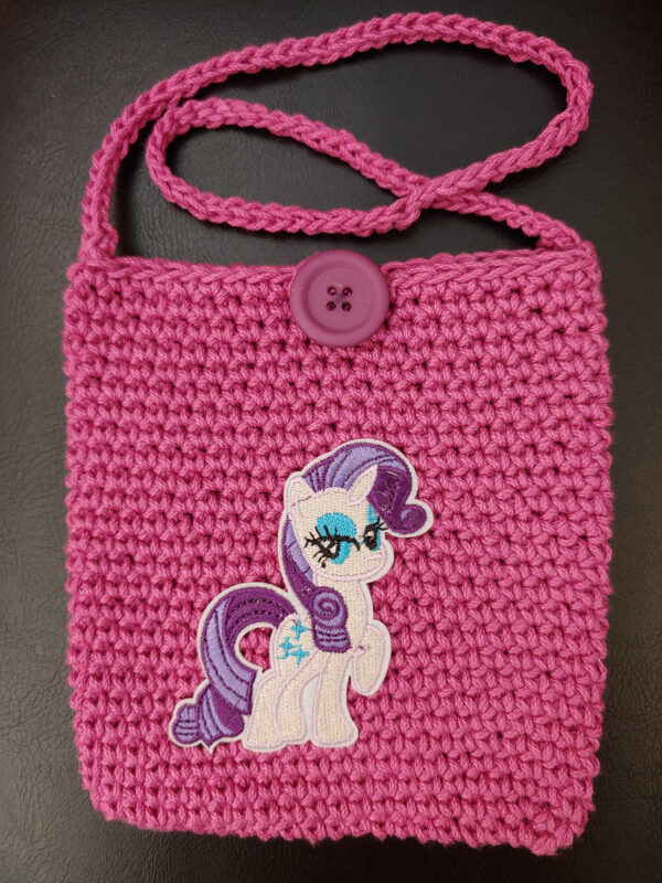 Crochet Pink Pony Purse