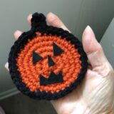 Holiday Kitchen Decor Pumpkin Crochet Magnet - Image 2