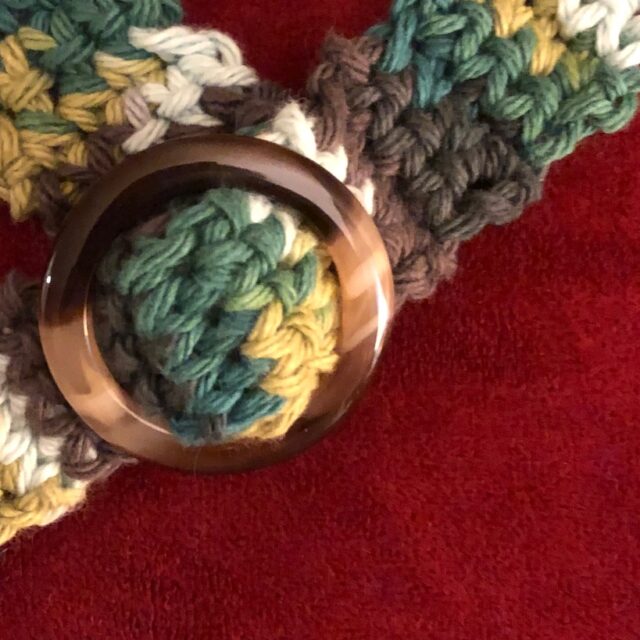 Crochet Camo Macrame Style Belt