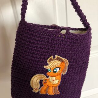 Crochet Purple Pony Purse