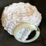 Crochet White Macrame Style Belt - Image 2