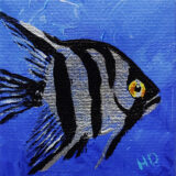 Angelfish, Silver 2x2 Miniature w/Easel - Image 3