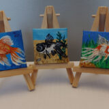 Goldfish, Orange 2x2 Miniature w/Easel - Image 2