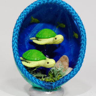 Sea Turtle Eggshell Diorama #10