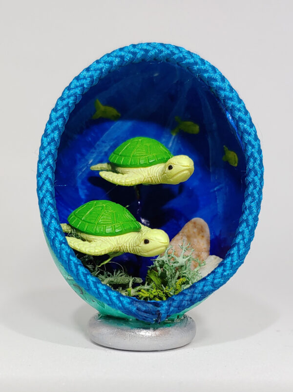 Sea Turtle Eggshell Diorama #10