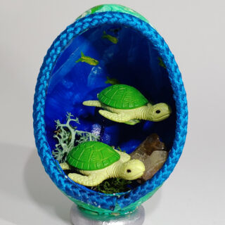 Sea Turtle Eggshell Diorama #11