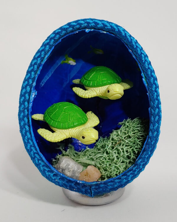 Sea Turtle Eggshell Diorama #9