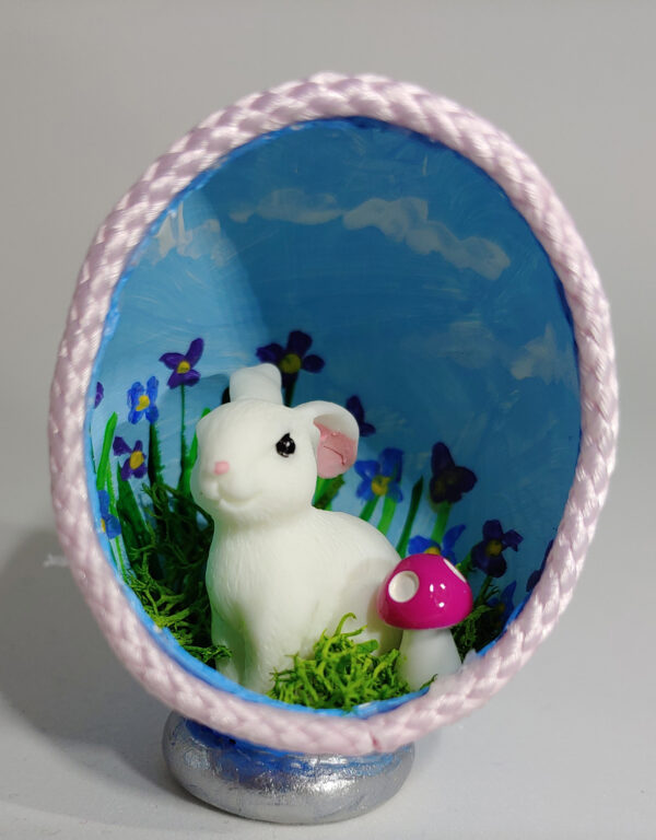 Bunny Rabbit Eggshell Diorama #20