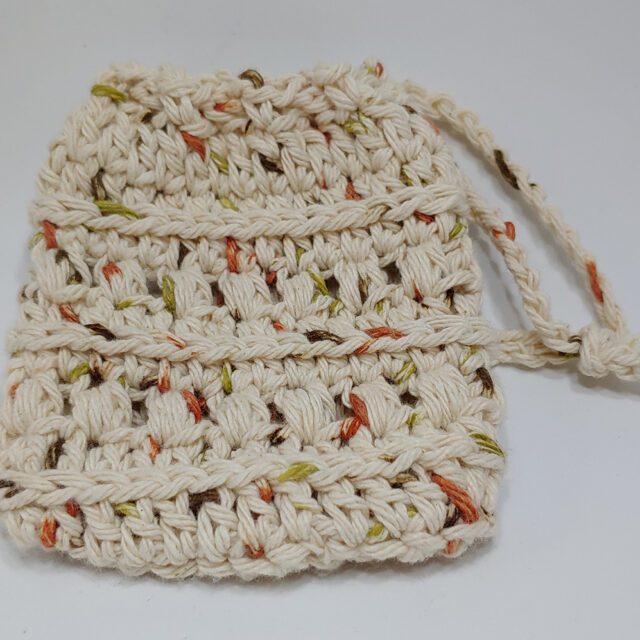 Crochet Cotton Dishcloth - Christmas Colors - Daniel Art and Yarn