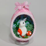 Bunny Rabbit Eggshell Diorama #25 - Image 3