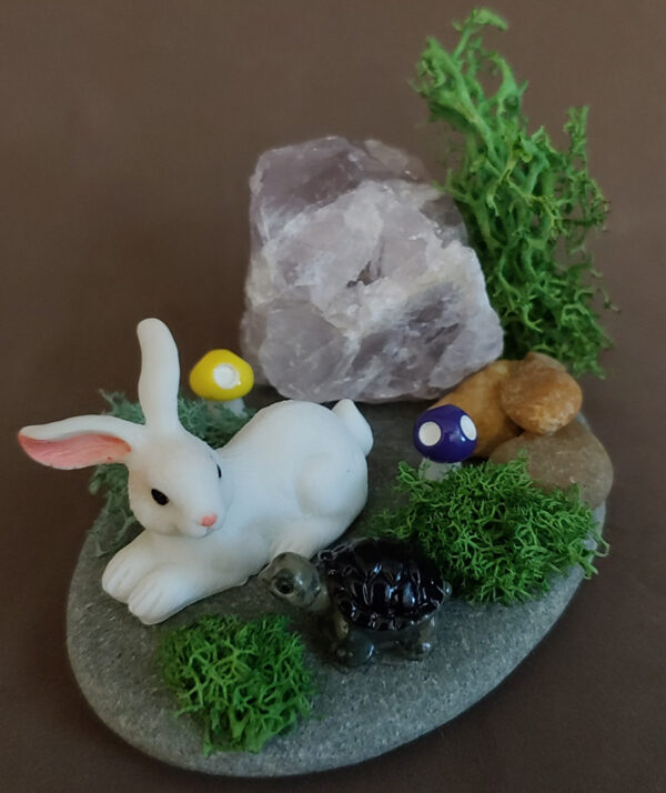 Bunny and Crystal Rock Garden Friends 001