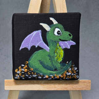 Dragon 2x2 Miniature Painting with Easel