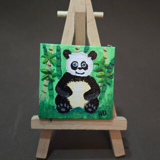 Panda 2x2 Miniature w/Easel