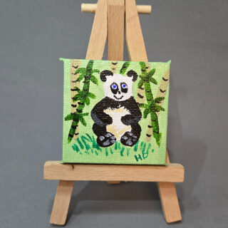 Panda 2x2 Miniature w/Easel