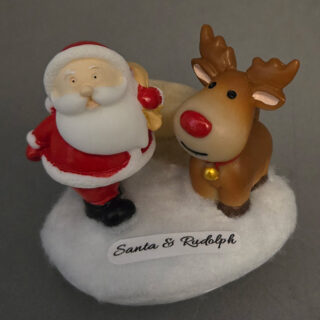 Santa and Rudolph the Reindeer Christmas Diorama