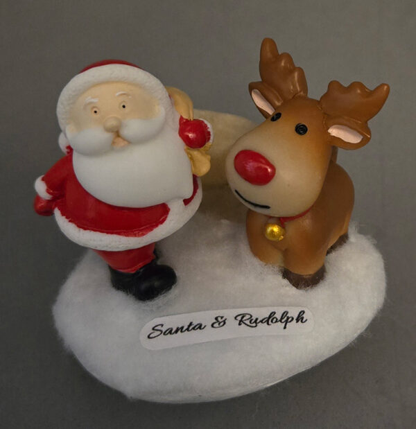 Santa and Rudolph the Reindeer Christmas Diorama