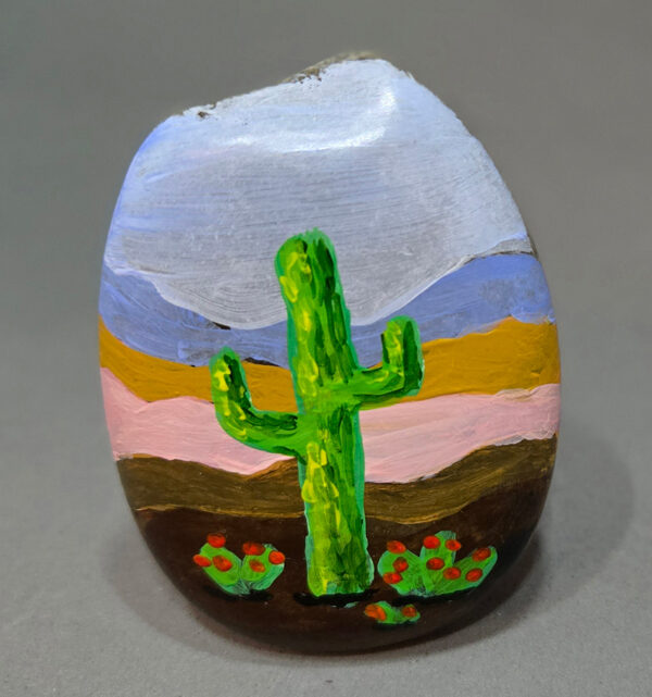 Cactus Meditation Rock #004