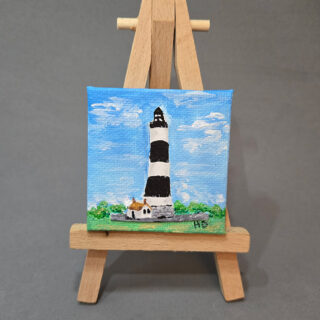 Bodie Island Lighthouse 2x2 Miniature w/Easel