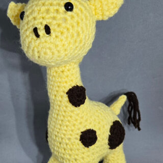 Handsome Giraffe Crochet Toy