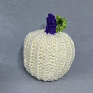 White Pumpkin Crochet Decor