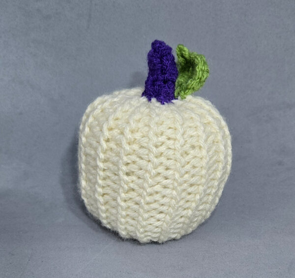 White Pumpkin Crochet Decor