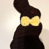 Chocolate bunny crochet stuffy - Image 2