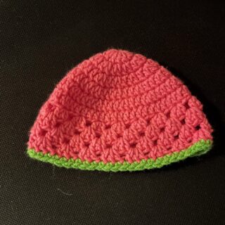 Hot pink toddler hat