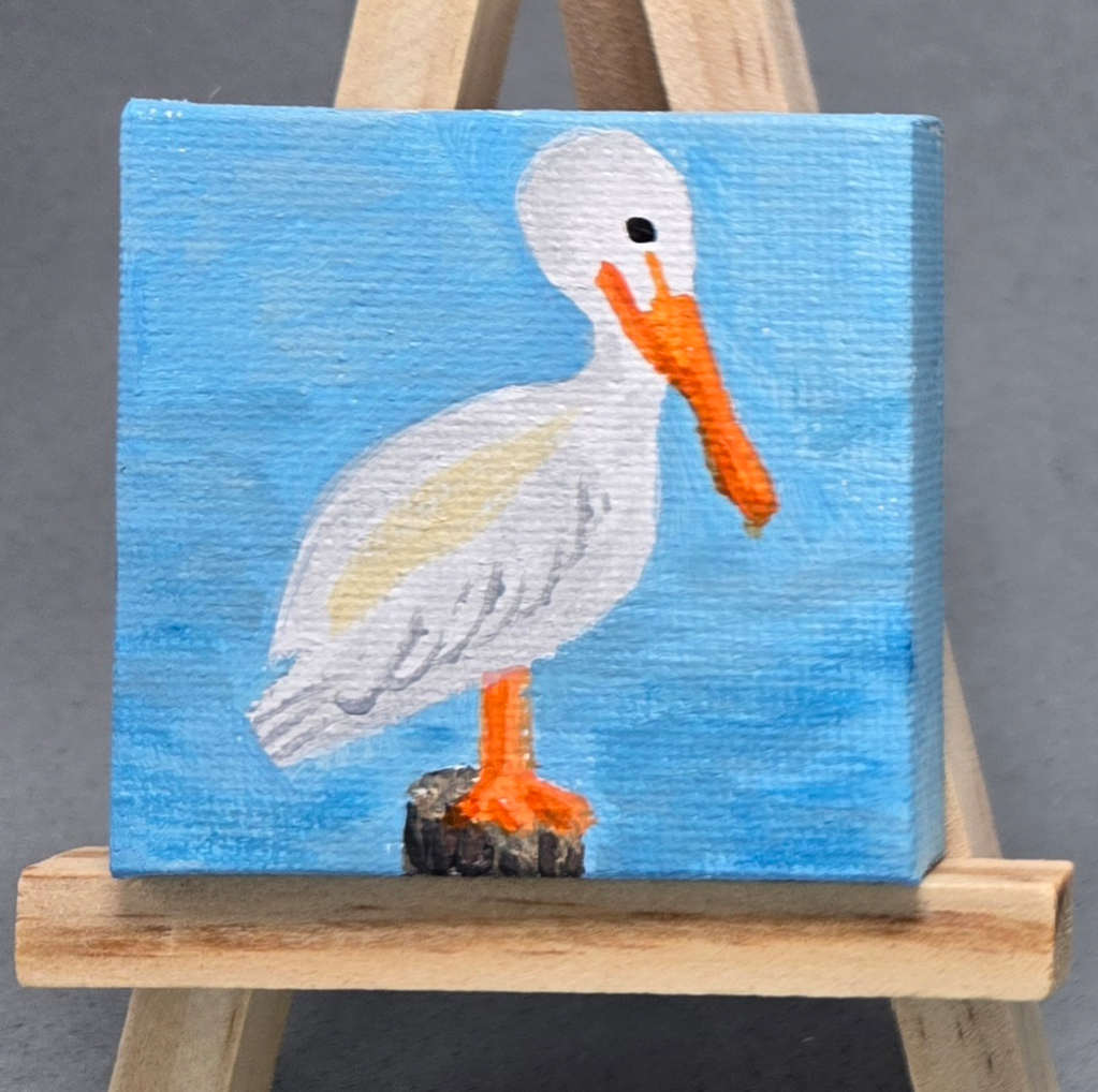 Pelican 2x2 Miniature w/Easel