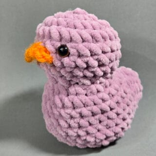 Pink Duck Crochet Toy